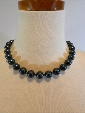 Elegant Faux Glass Pearl Bead Necklace for Women